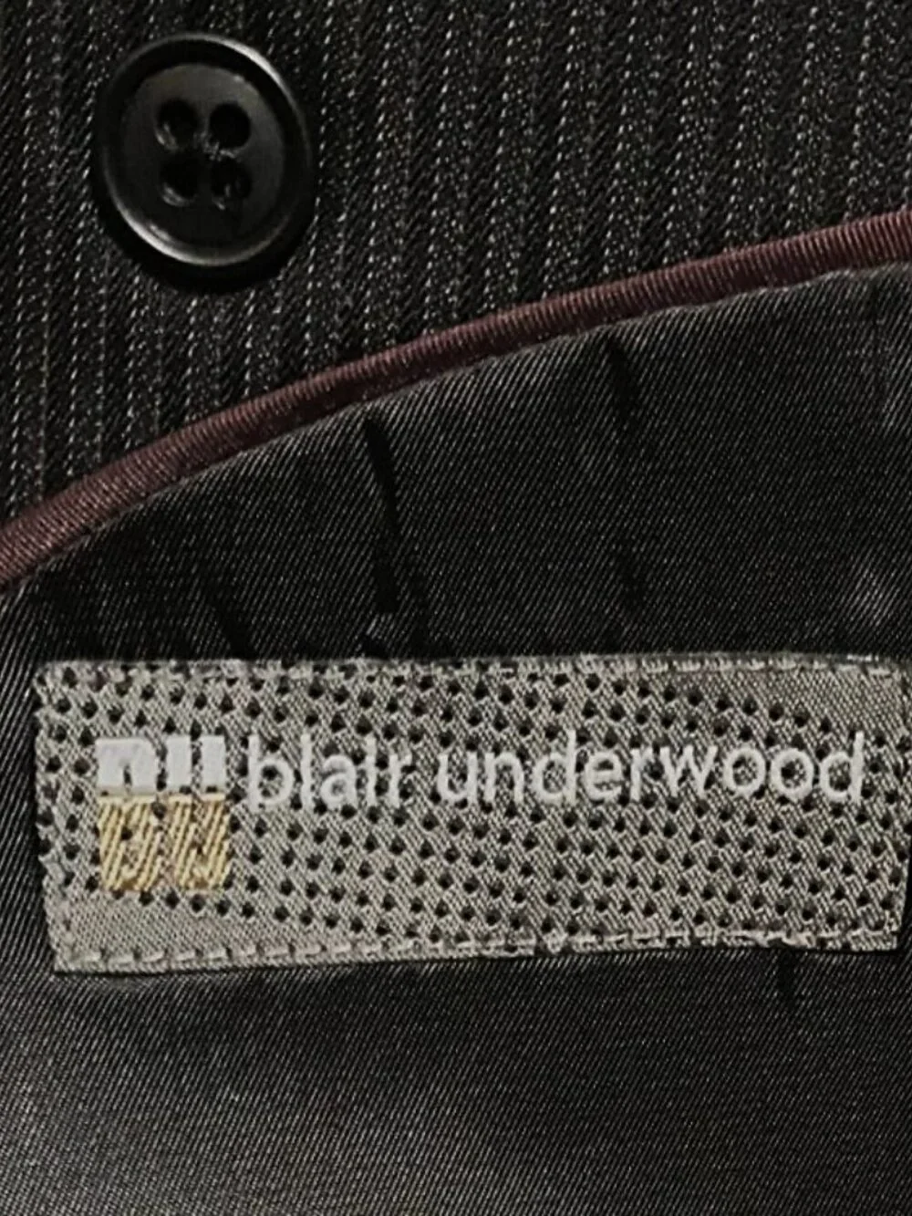Blair Underwood Men Gray Blazer  52R